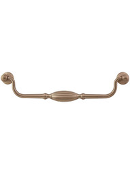 Tuscany Drop Pull - 8 13/16 inch Center-to-Center in Brushed Bronze.